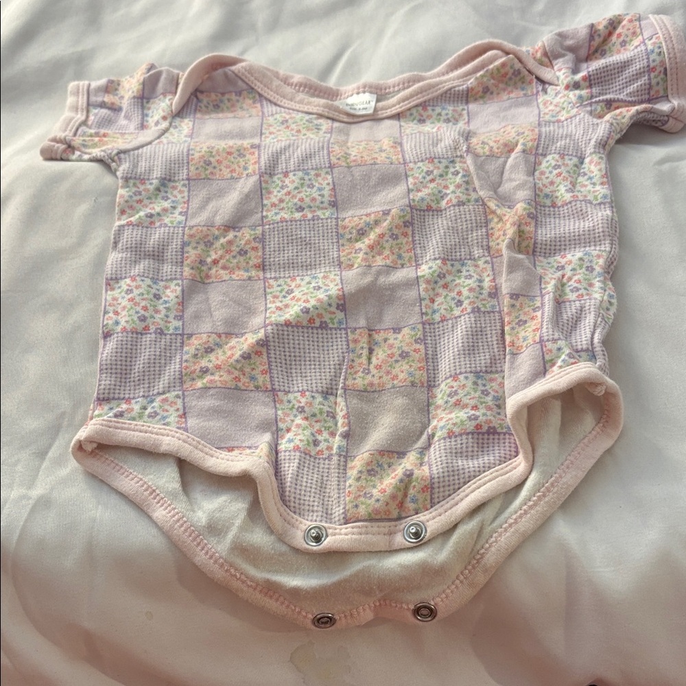 Baby Gear Pastel Patchwork Bodysuit 6-9 months